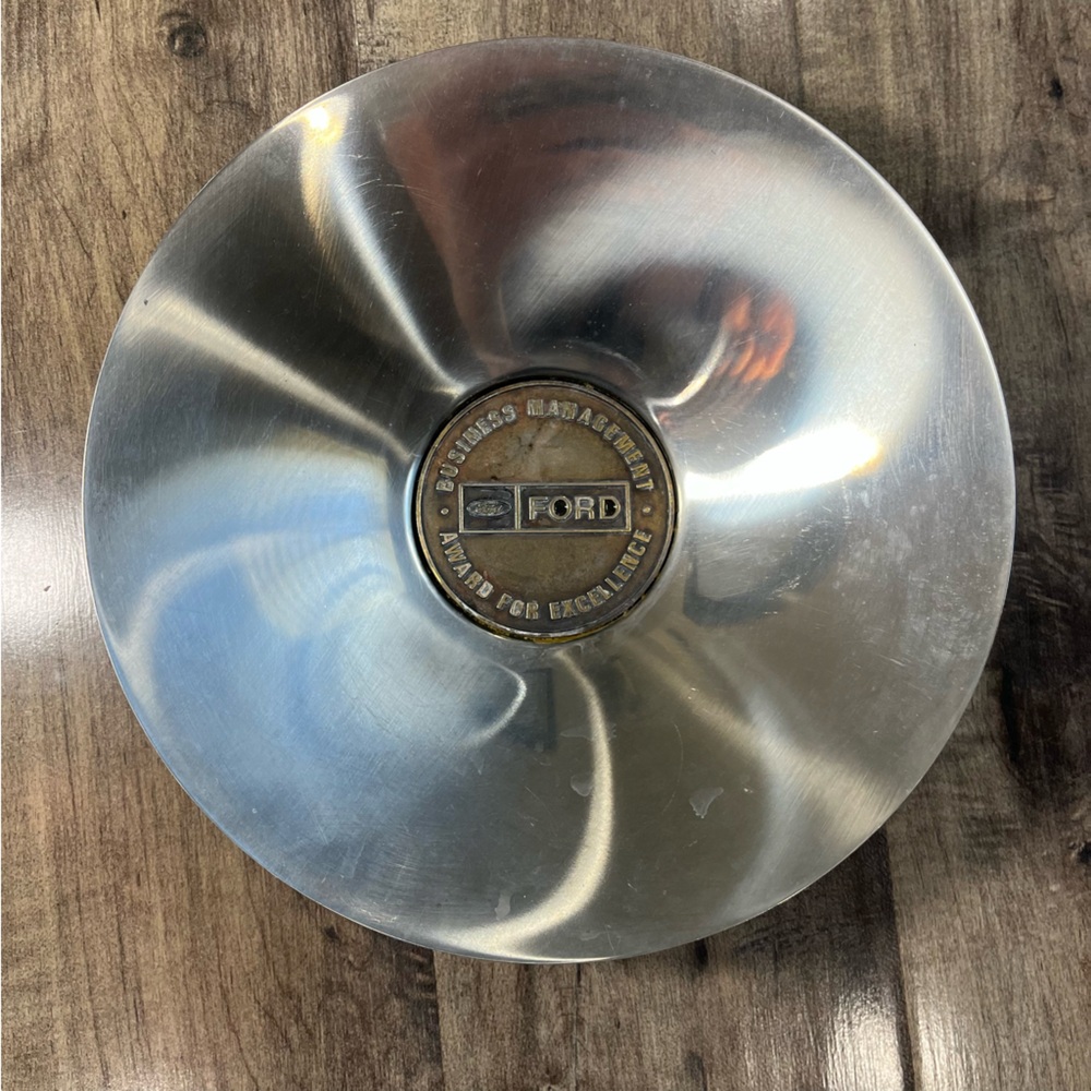 VTG Ford Motors Service Award Stainless Steel Change Coin Dish Dealership Decor